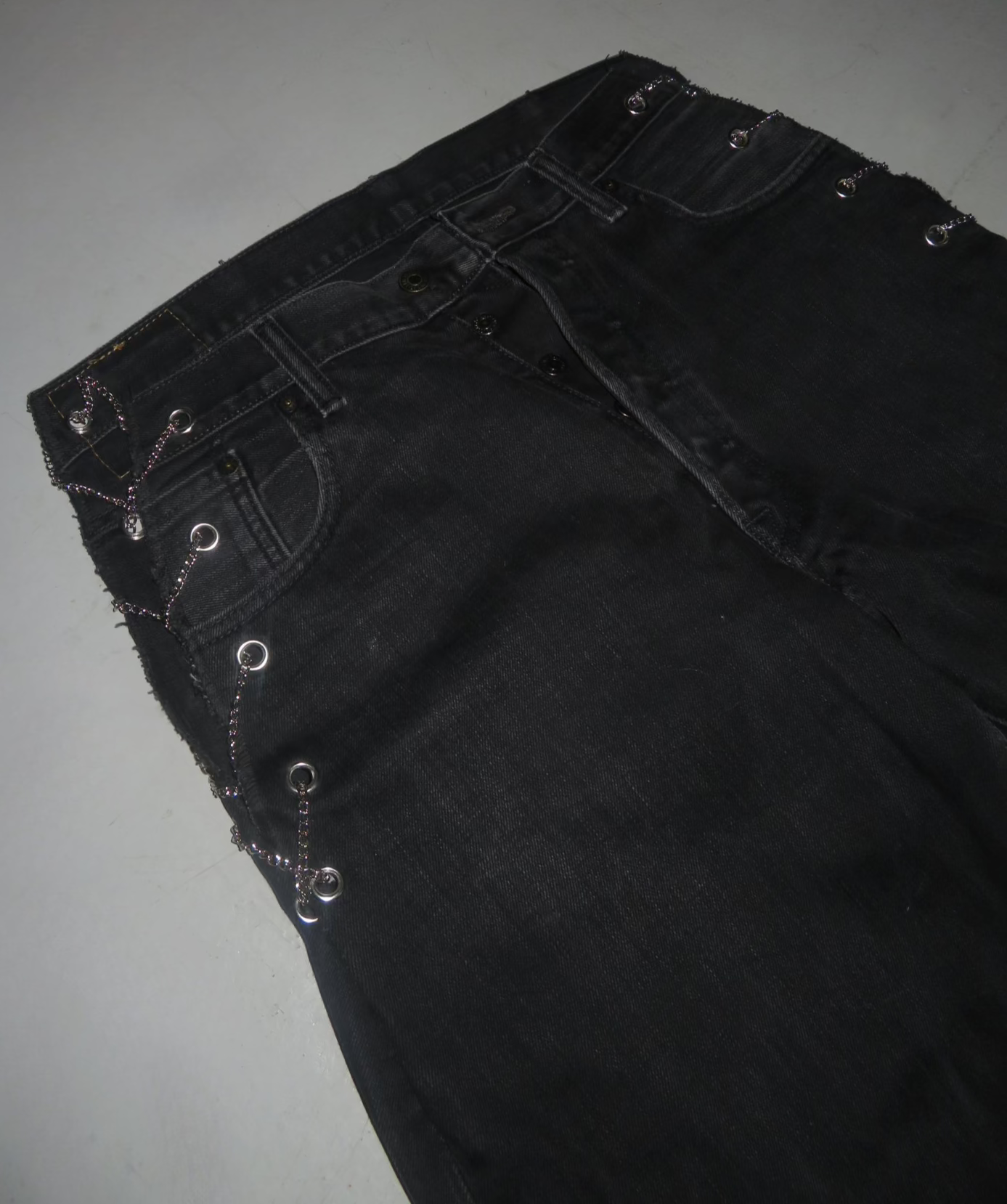 Reworked Levis Chain Jeans