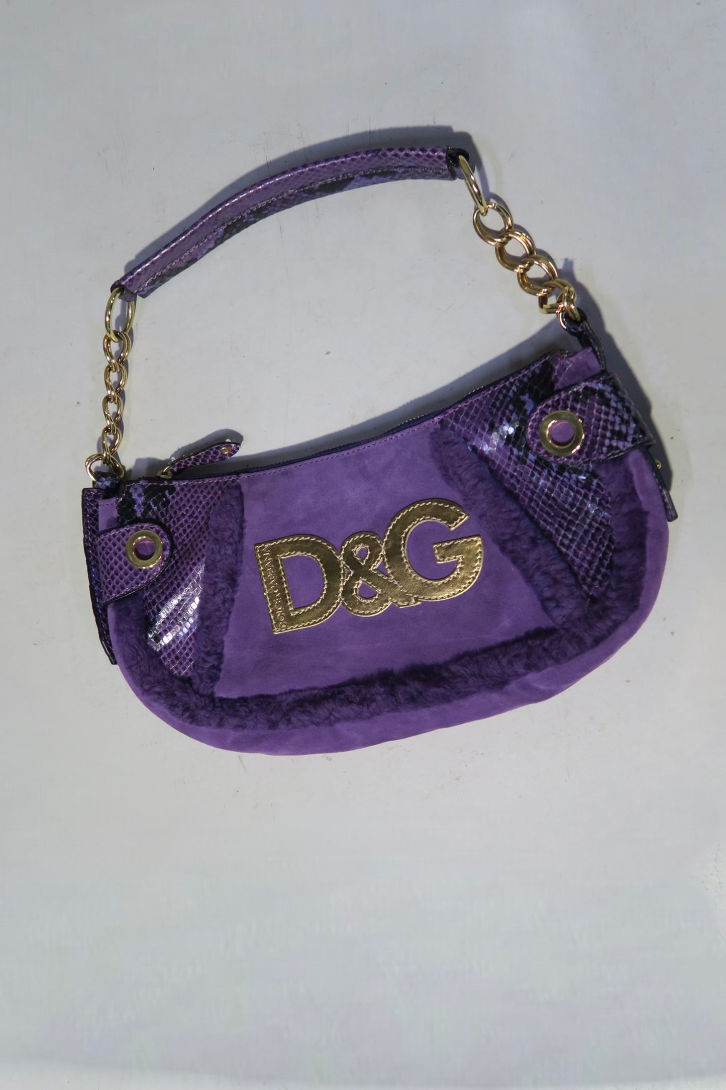 Dolce & Gabbana Baguette Bag - Purple